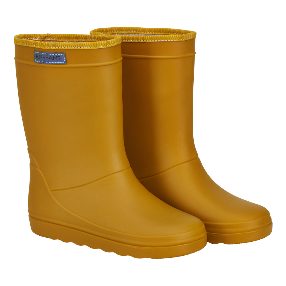 pols Wordt erger manager EnFant rubber rain boot solid nugget gold laarzen regenlaarzen (zonder  voering) geel-goud - Minipop