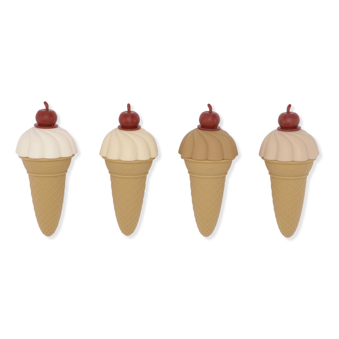 Republikeinse partij Scherm Uitvoerbaar Konges Slojd / Konges Sløjd 4-pack ice cream mould ijsjes ijshoorntjes  siliconen ijsvormpjes 4 stuks - Minipop