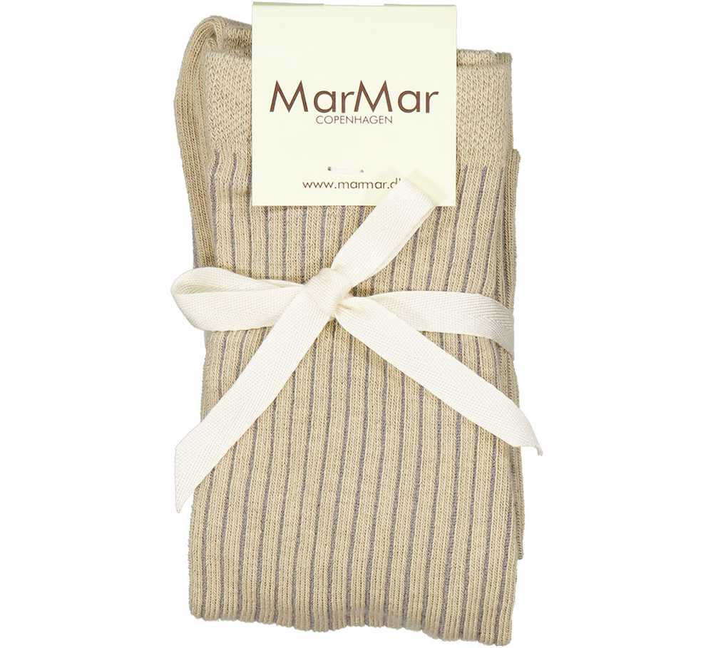Hou op knijpen paperback MarMar tights grain rib-maillot beige zand lichtbruin - Minipop