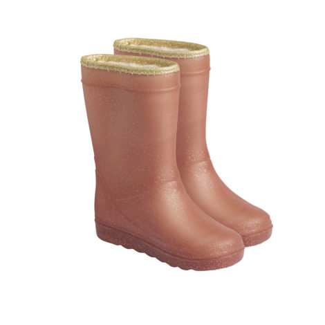Parameters Orthodox kanaal EnFant thermo boots glitter metallic rose wol gevoerde laarzen regenlaarzen  roze goud glitter - Minipop