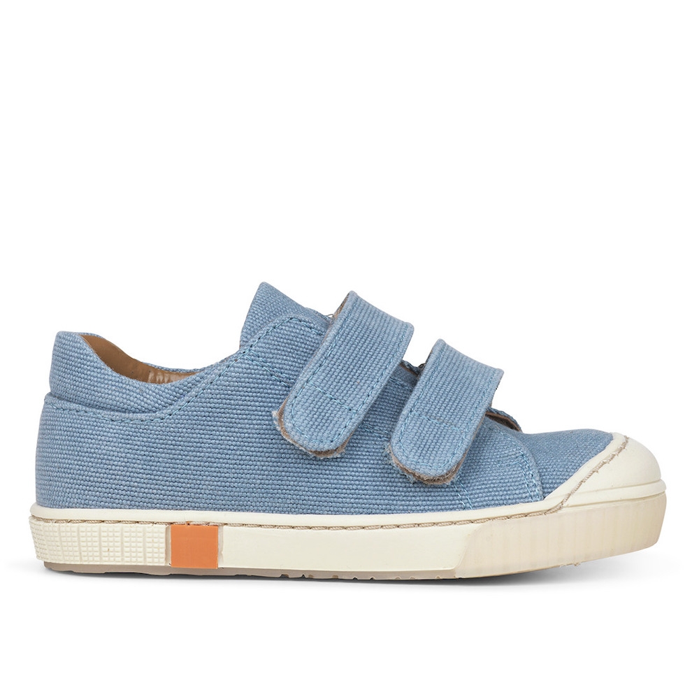 roman Alternatief voorstel Neem een ​​bad Angulus sneaker denim blue klitteband schoen sneaker jeans blauw lichtblauw  - Minipop