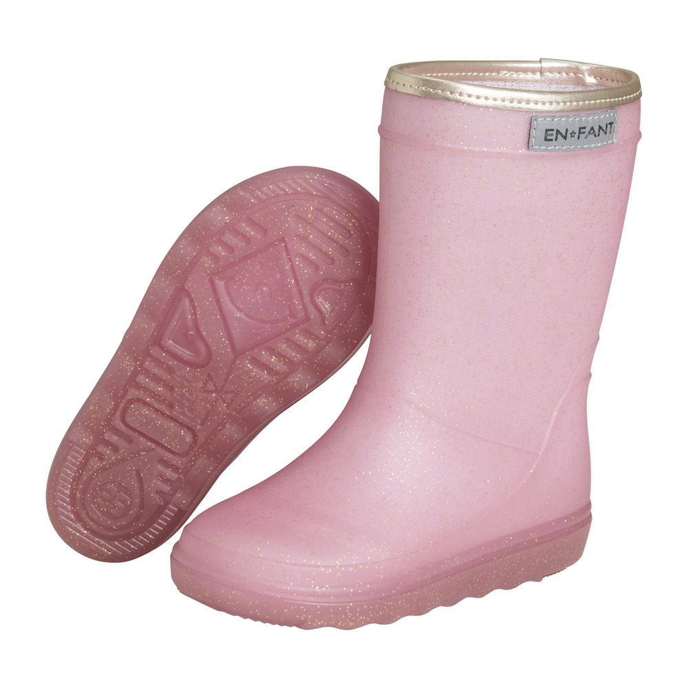 EnFant rain boots glitter lilas laarzen regenlaarzen (zonder wol) roze - Minipop