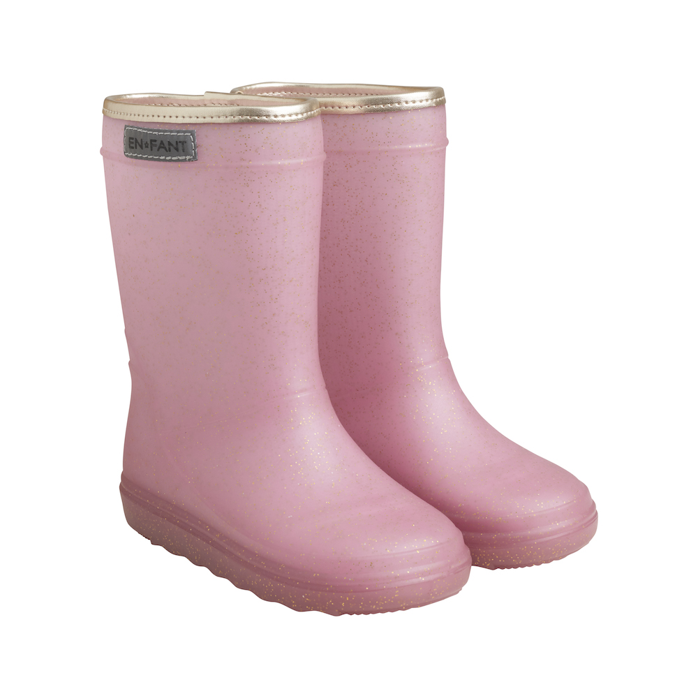 EnFant rain boots glitter lilas laarzen regenlaarzen (zonder wol) roze - Minipop