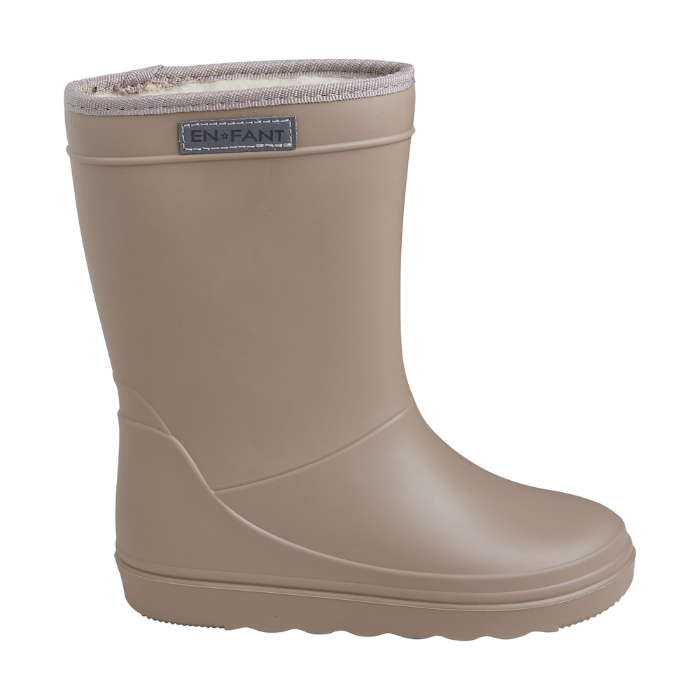 Mededogen Verlichten Goed doen EnFant thermo boots solid portabella wol gevoerde laarzen regenlaarzen  beige bruin-grijs (t/m maat 41) - Minipop