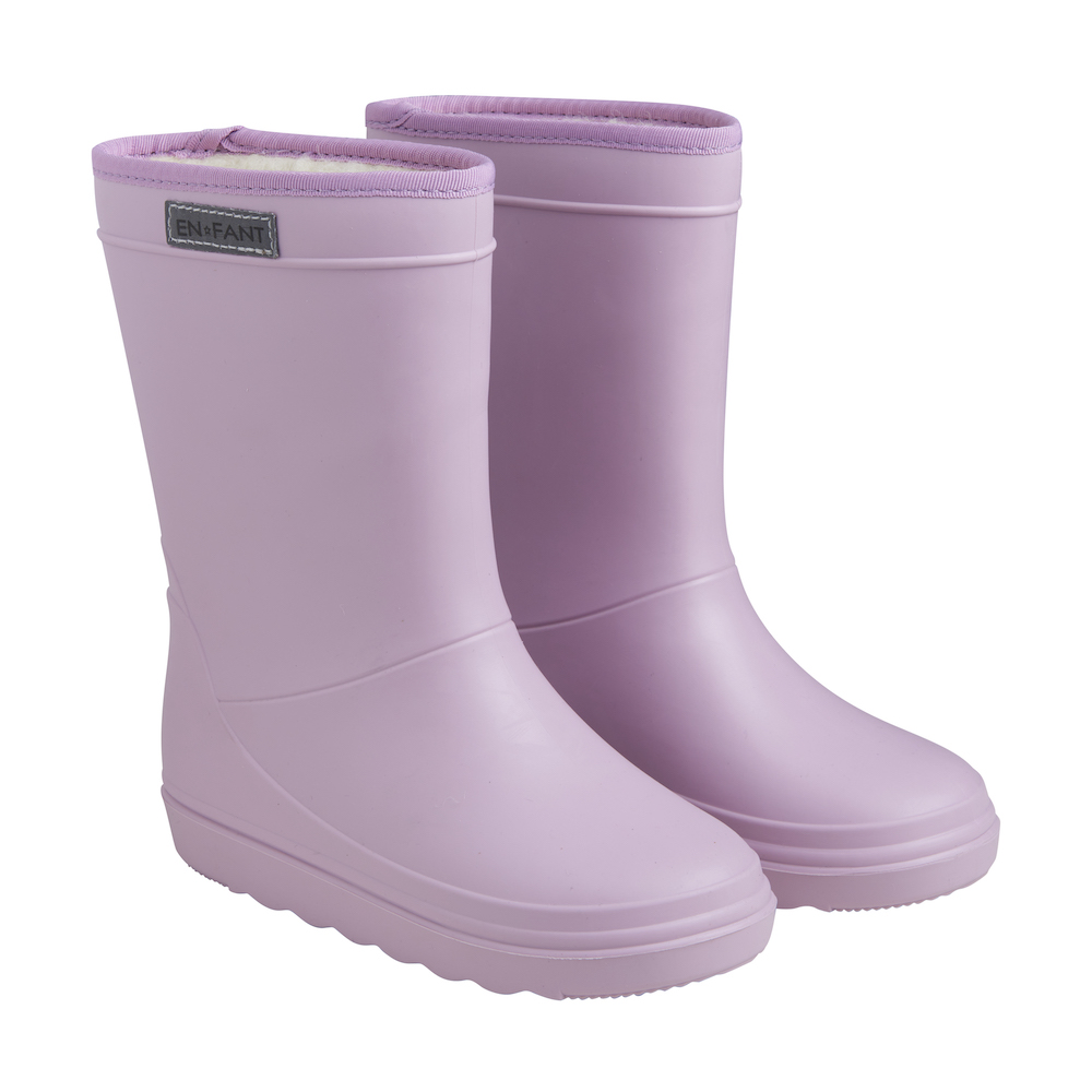 Zending Malaise plaag EnFant thermo boots solid mauve shadow wol gevoerde laarzen regenlaarzen  lila lichtpaars - Minipop