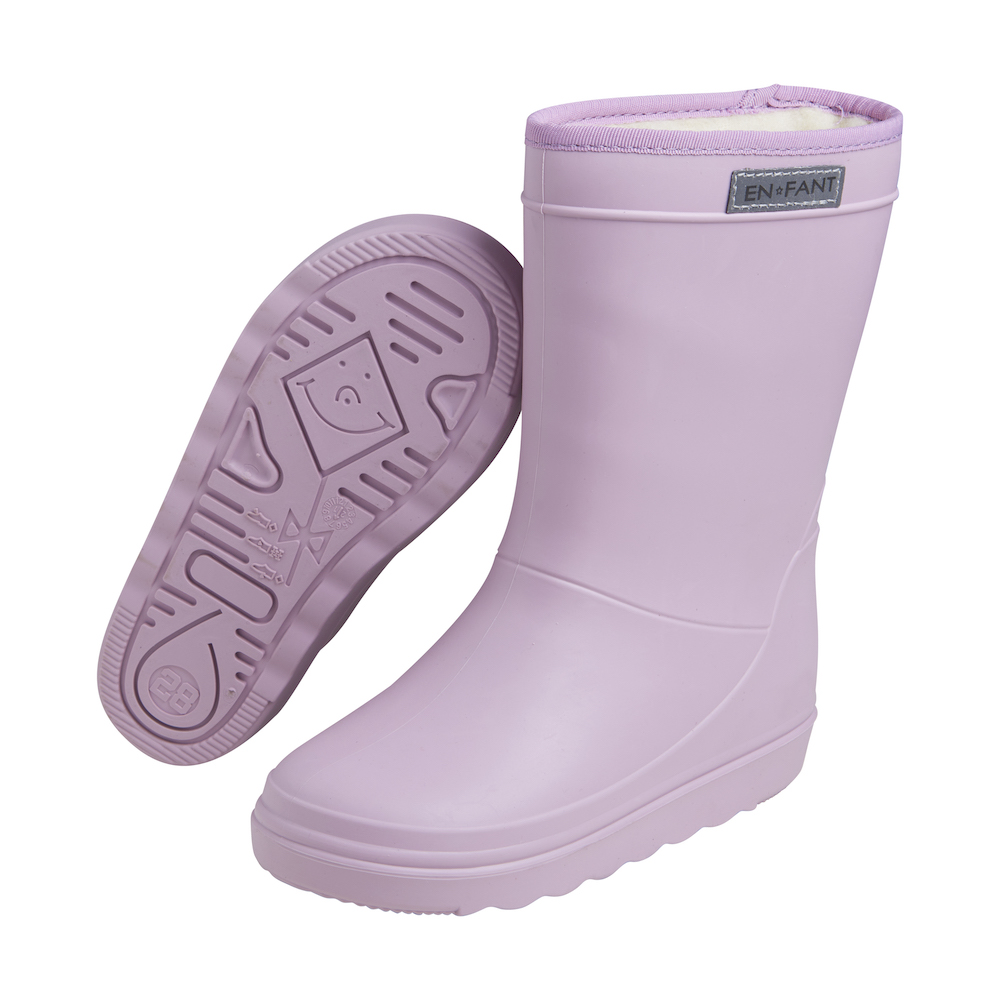 Eentonig Raad Nauwgezet EnFant thermo boots solid mauve shadow wol gevoerde laarzen regenlaarzen  lila lichtpaars - Minipop