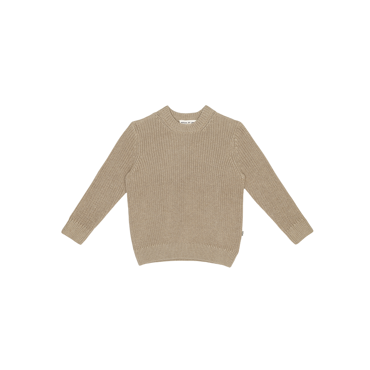 of Jamie knitted sweater beige grof gebreide trui - Minipop
