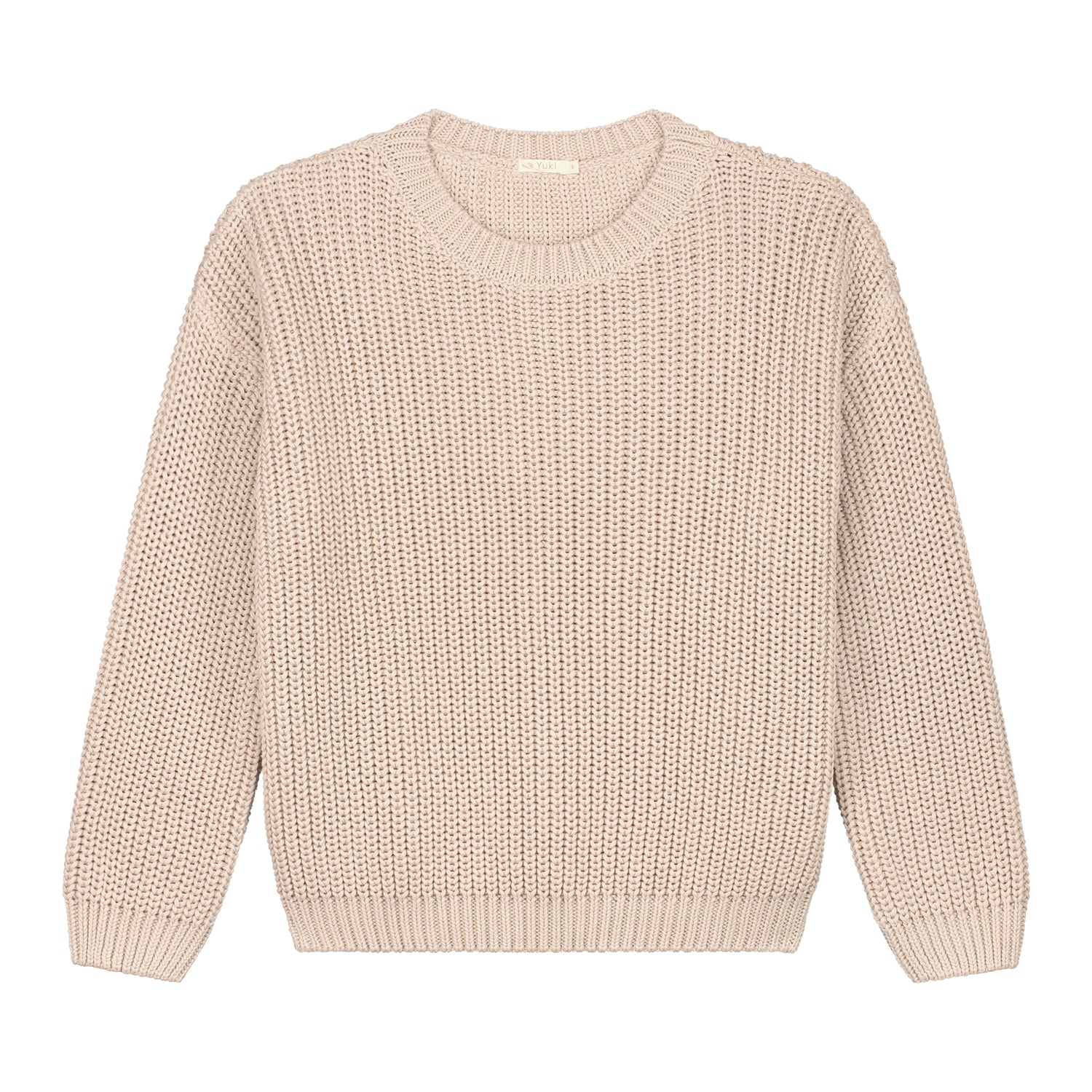 goochelaar Wacht even Ciro Yuki chunky knitted mom sweater moon gebreide dames-trui wit/creme - Minipop