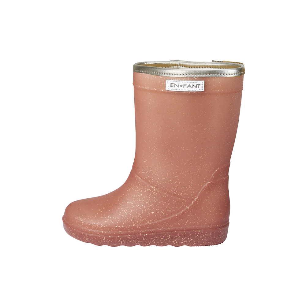 strelen Grootste Afhaalmaaltijd EnFant thermo boots glitter metallic rose wol gevoerde laarzen regenlaarzen  roze met glitter - Minipop