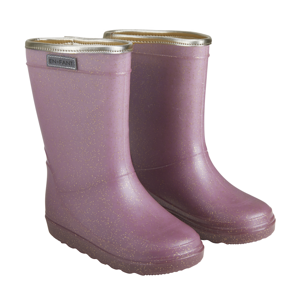 temperament kruising beton EnFant thermo boots glitter flint wol gevoerde laarzen regenlaarzen paars  met glitter - Minipop