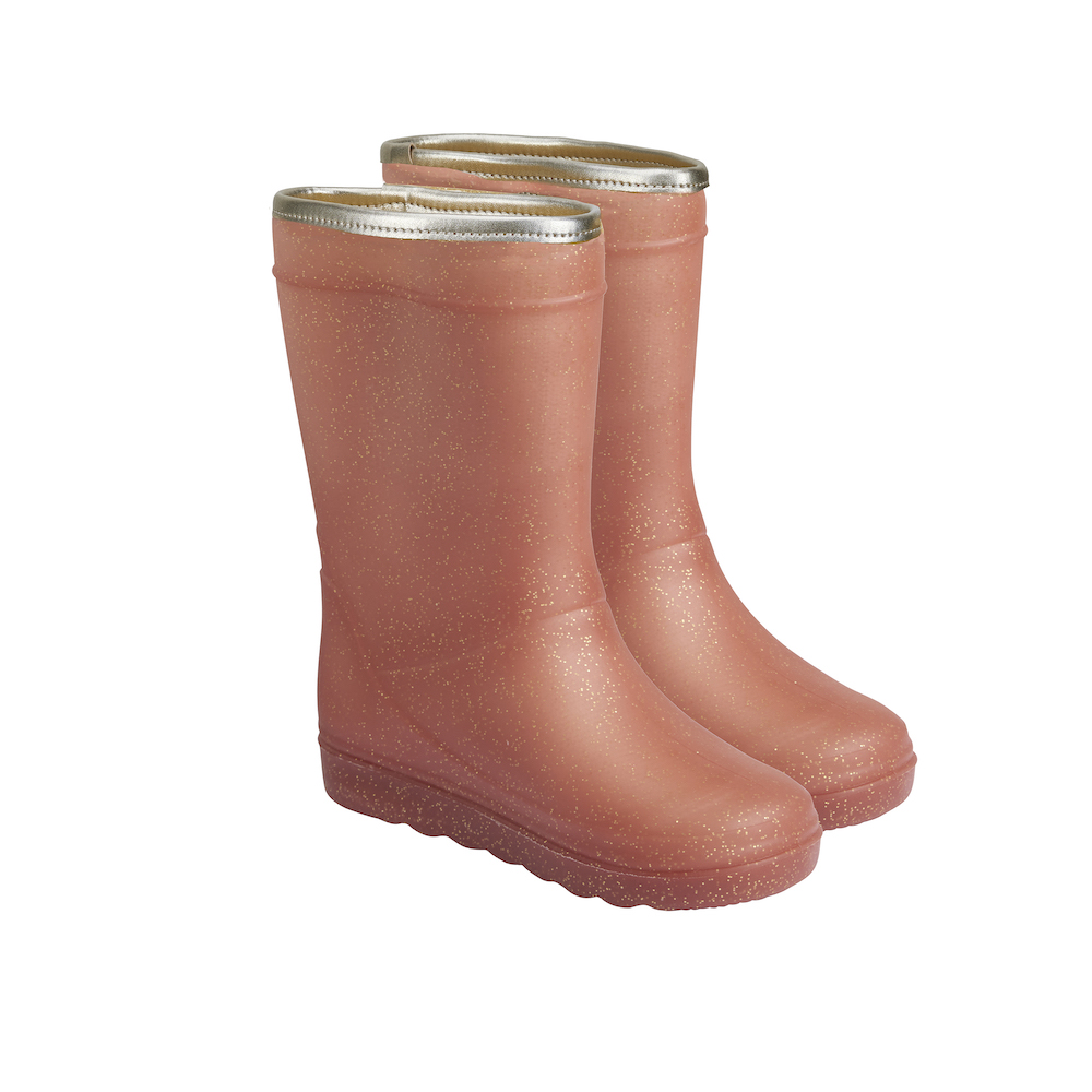 Isaac voorspelling Ondergedompeld EnFant thermo boots glitter metallic rose wol gevoerde laarzen regenlaarzen  roze met glitter - Minipop
