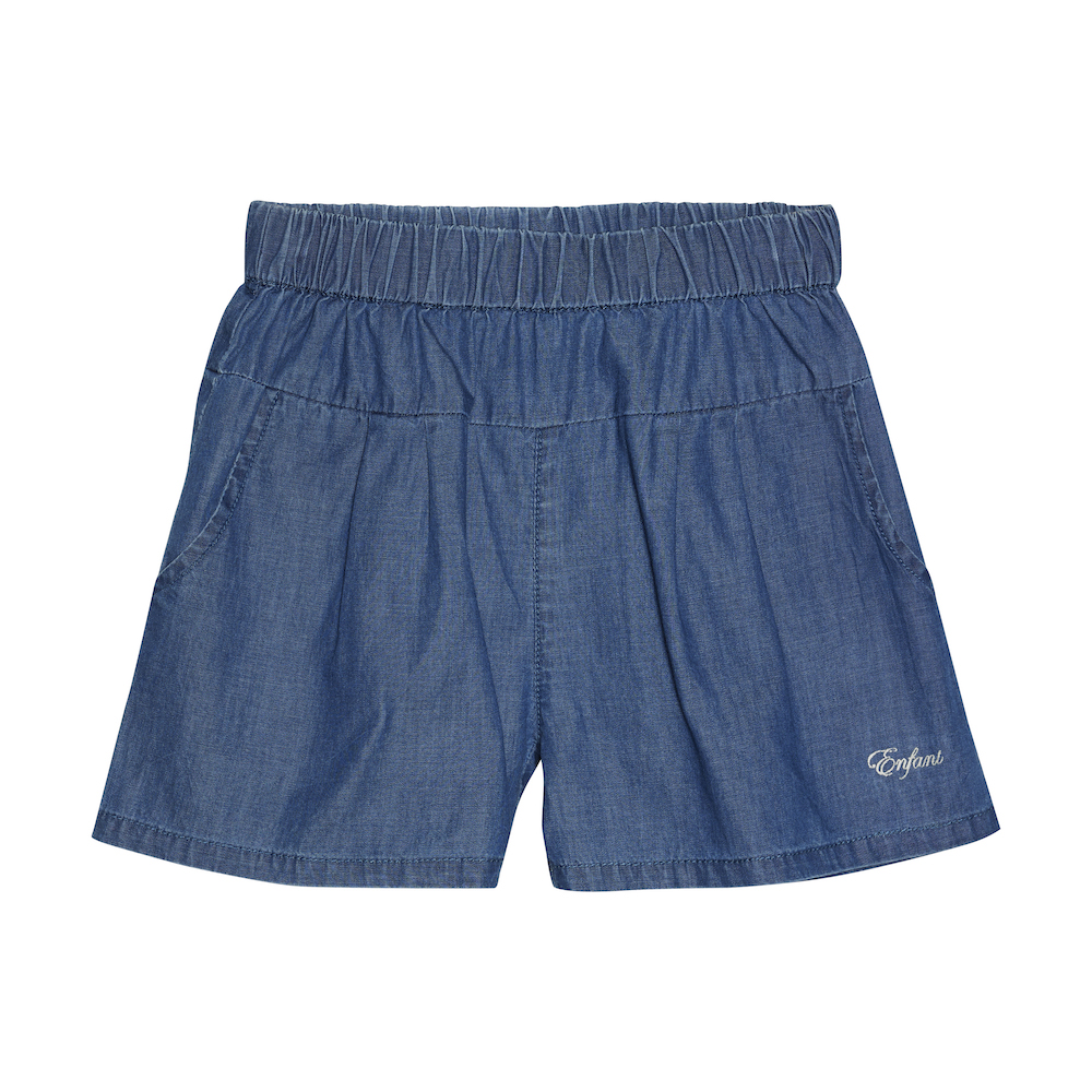 album strijd Lagere school EnFant shorts chambray jeans korte broek denim - Minipop